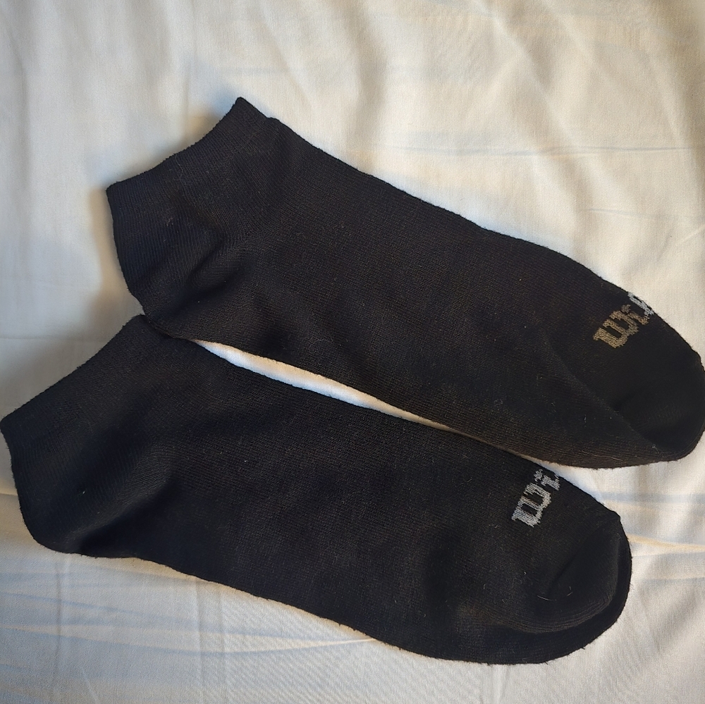 Wilson Athletic Black Ankle Socks